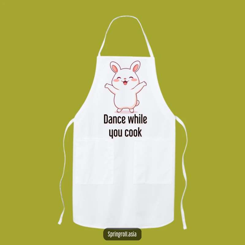 Funny Bao Bun Dance Apron: Cute Cartoon Kitchen Wear for Joyful Little Chefs