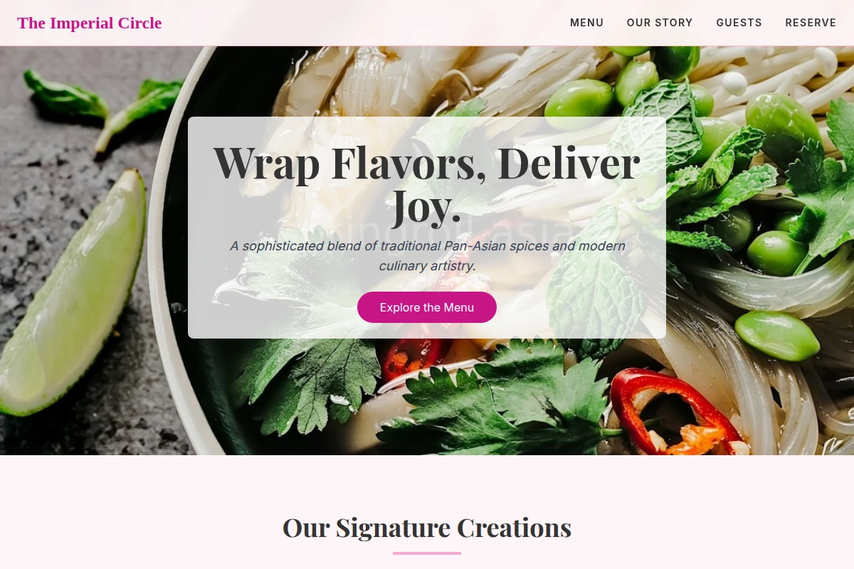 crispy Asian Fusion Food