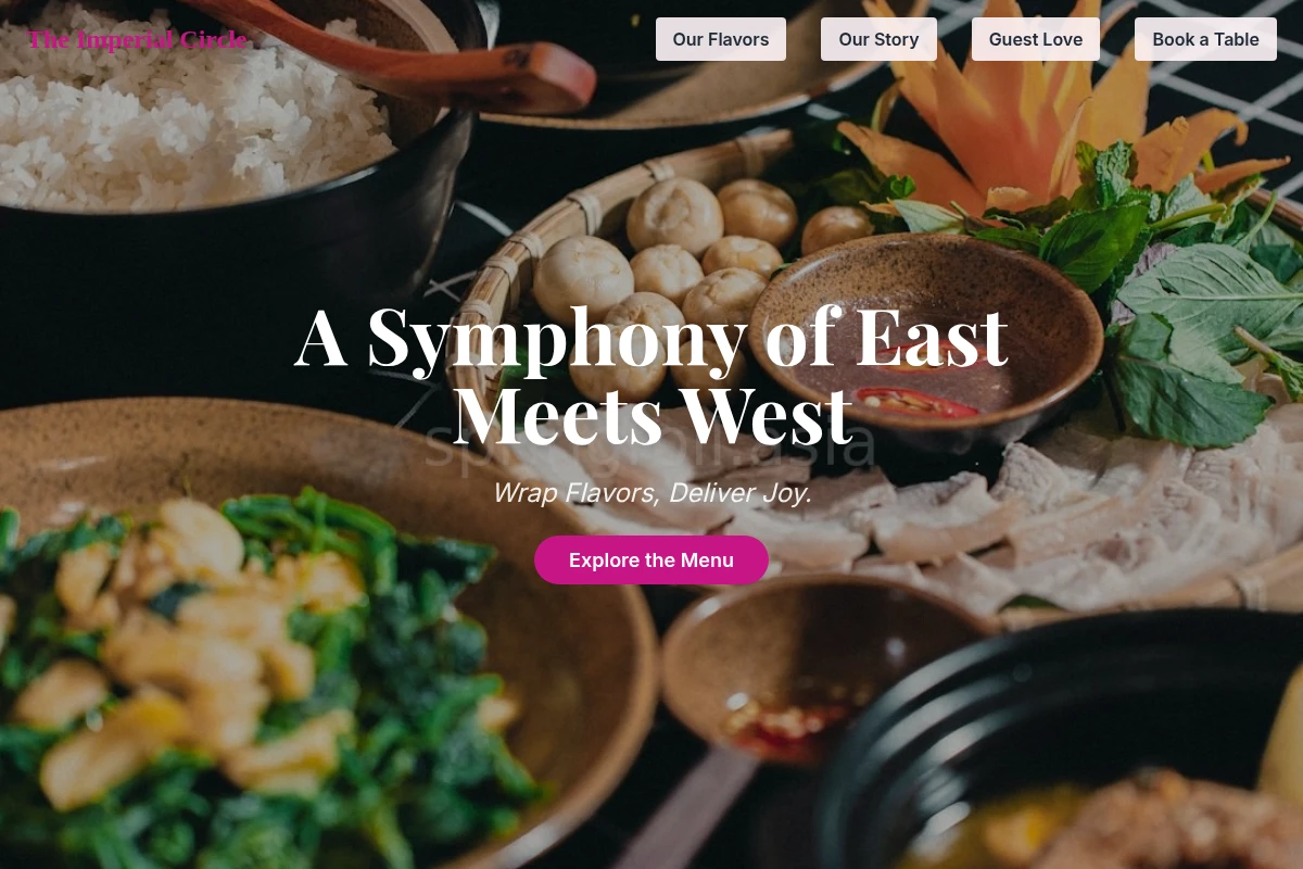 fusion Asian Fusion Food