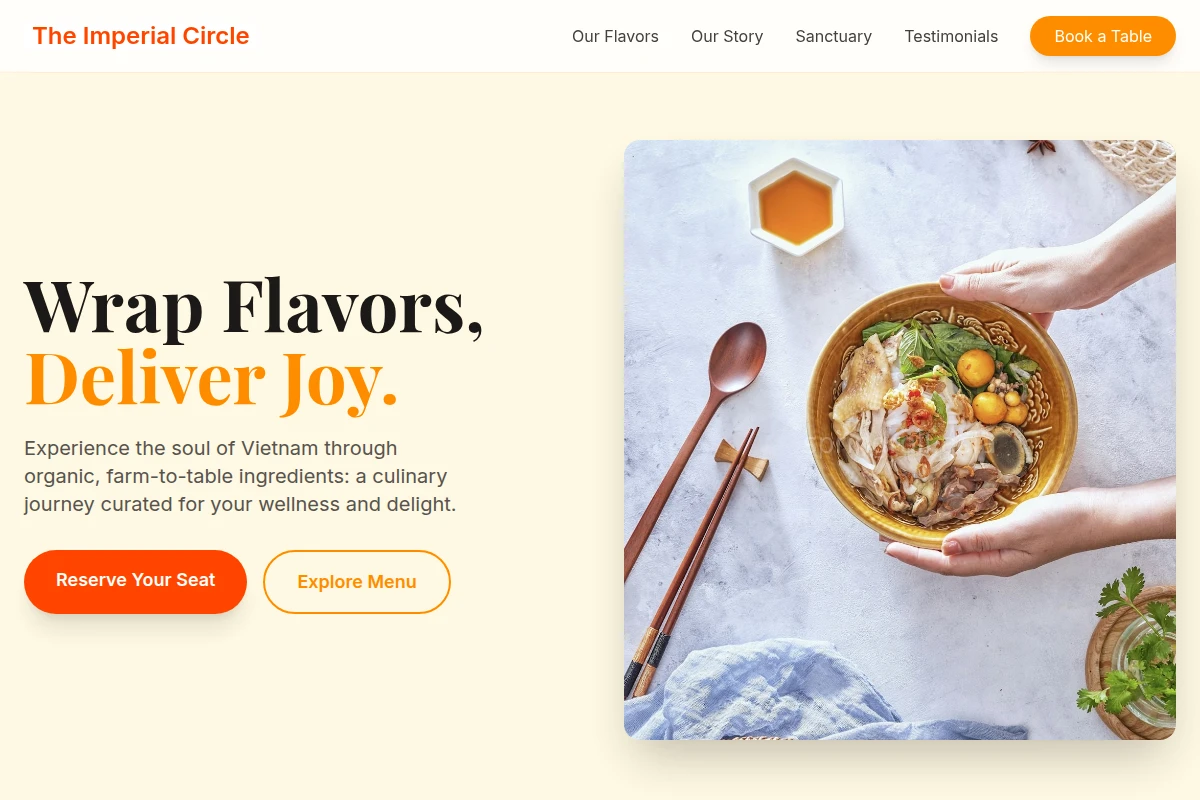 organic Vietnamese Food