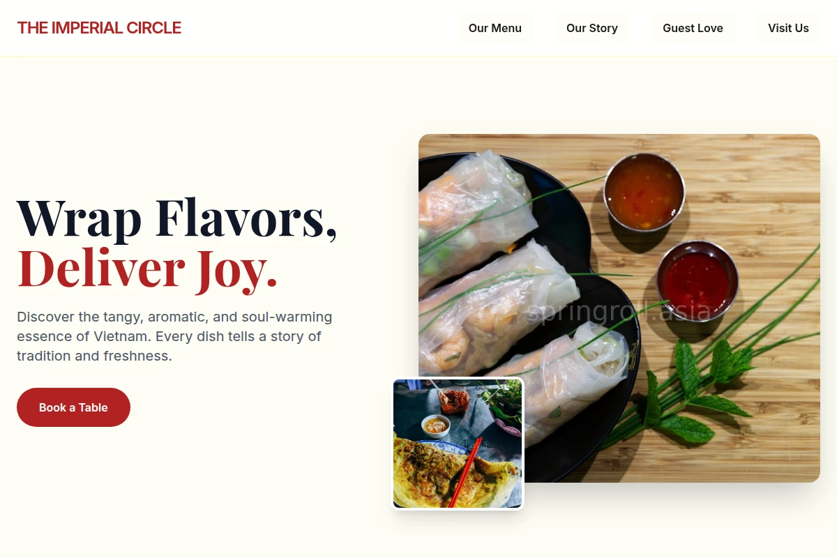 tangy Vietnamese Food