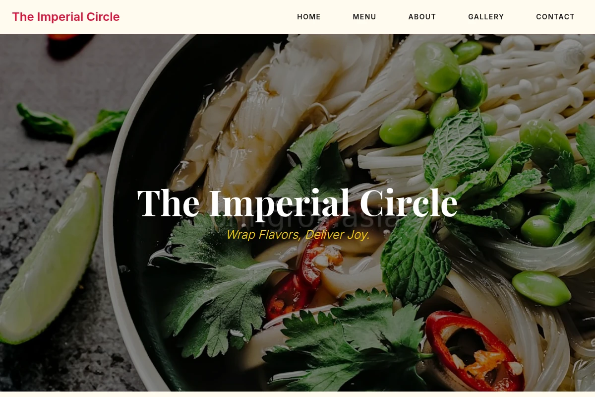 ginger Vietnamese Food