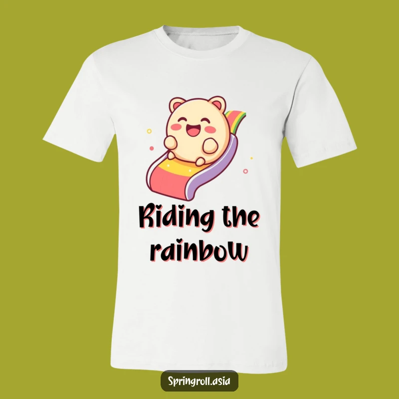 Funny Dim Sum Rainbow T-Shirt - Giggly Dumpling Tee