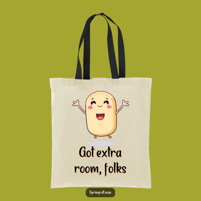 Funny Spring Roll Jump Tote Bag - Carry Your Celebration